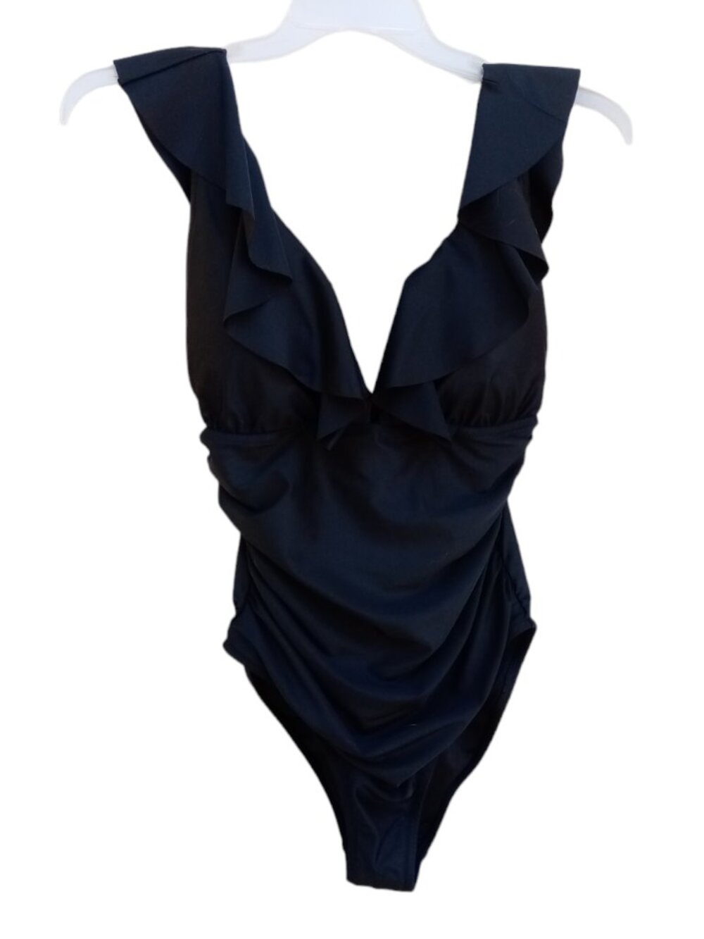 J Crew ruched and ruffled swimsuit sz 12 NEW
